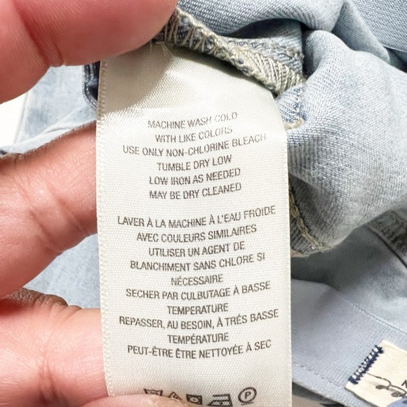 We The Free Womens Light Wash Cream Colored Velvet Panel Penny Pull On Flare - Picture 7 of 9